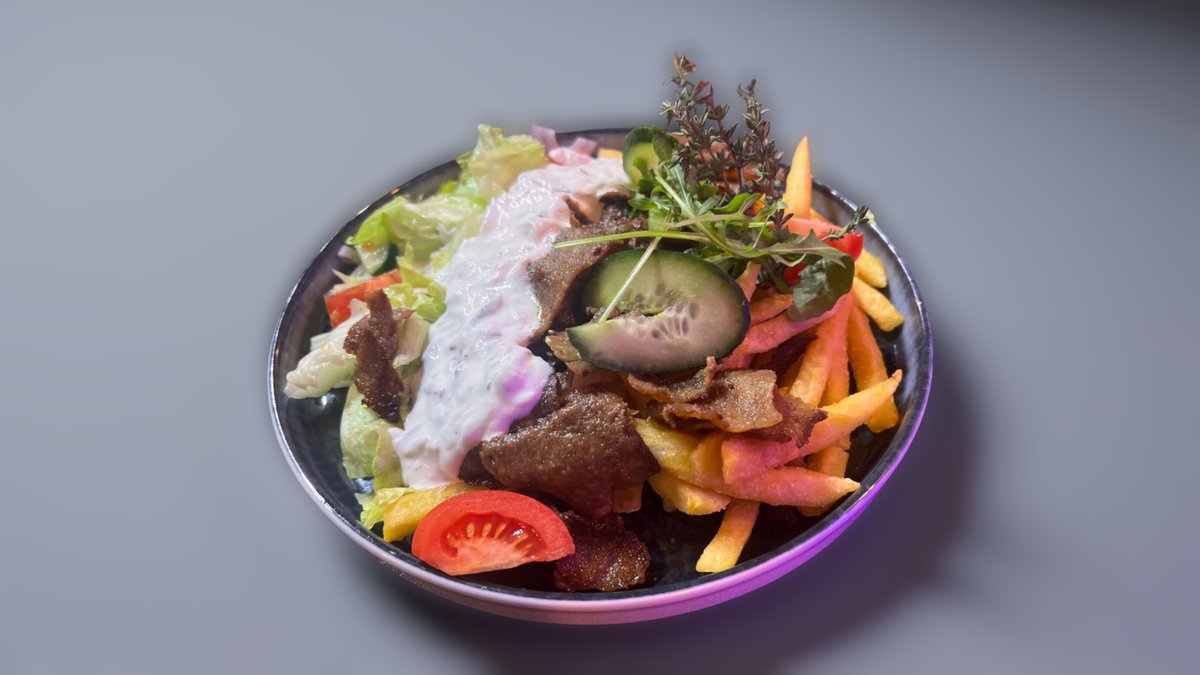 Marha Gyros tál + hasábburgonya